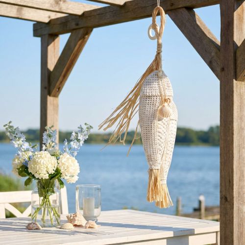Fisk att hänga, maritim, dekorationshängare med fisk, tropiska festdekorationer | Floristik24.se