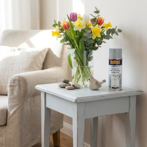 Färgspray, vintagefärg ljusgrå, shabby chic 400ml | Floristik24.se