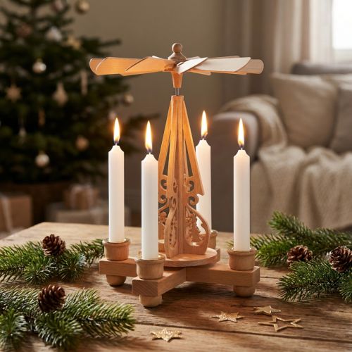 Pyramidljus vita små ljus 6,5cm 24 st | Floristik24.se