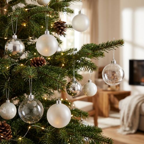 Julkulor plast klara mjölkiga