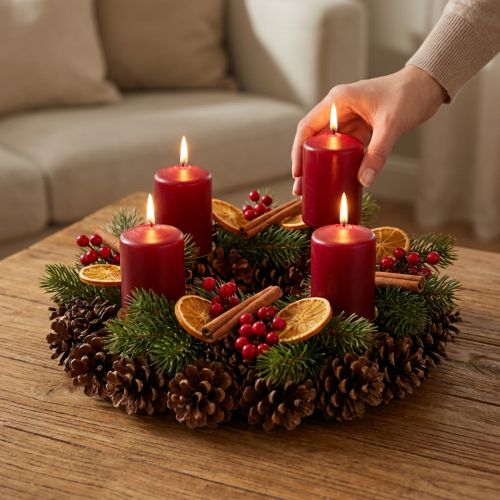 Kottekrans rund platt Ø30cm | Floristik24.se