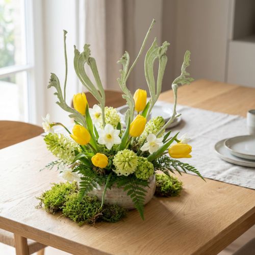 Natraj Mix äppelgrön, vitkalkad 10 st | Floristik24.se