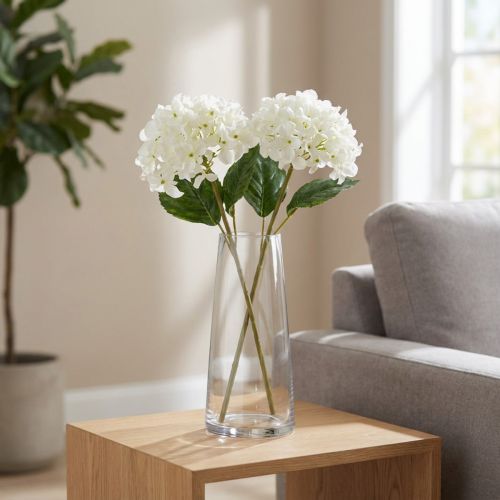 Konstgjord hortensia för elegant, modern inredning, 80 cm, 2 stycken | Floristik24.se