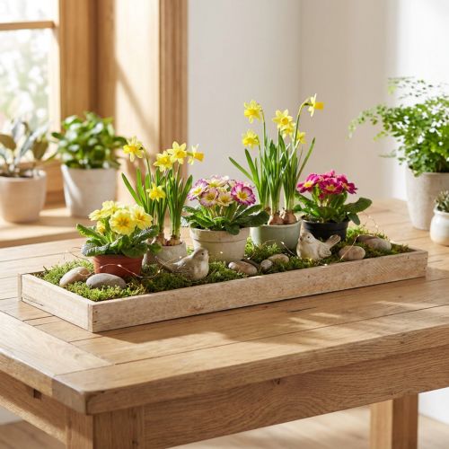 Dekorbricka avlång träbricka natur 42×14×3cm 3st | Floristik24.se