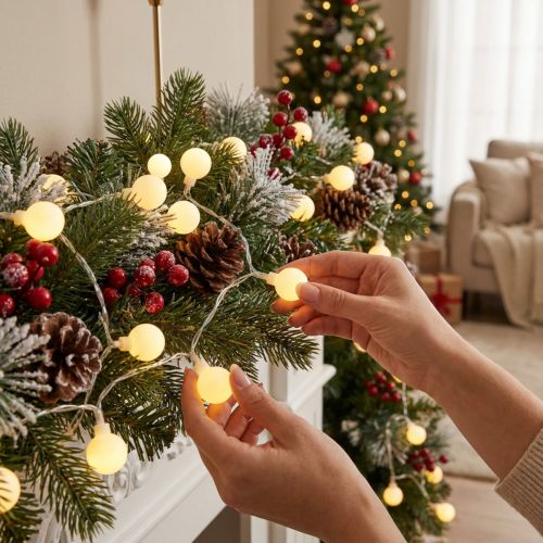 LED -ljuskedja Cherry varmvitt 9m 120LED | Floristik24.se