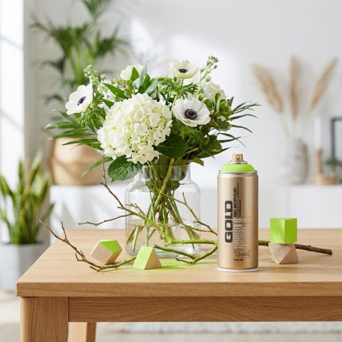 Artikel Färgspray äppelgrön sprayfärg akrylfärg Montana Gold 400ml