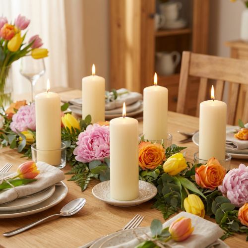 Pelarljus 120/40 kräm 24 st | Floristik24.se
