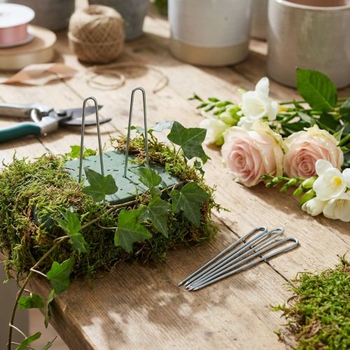 Artikel Murgröna Pins 80mm Galvaniserade Florist Pins 400g