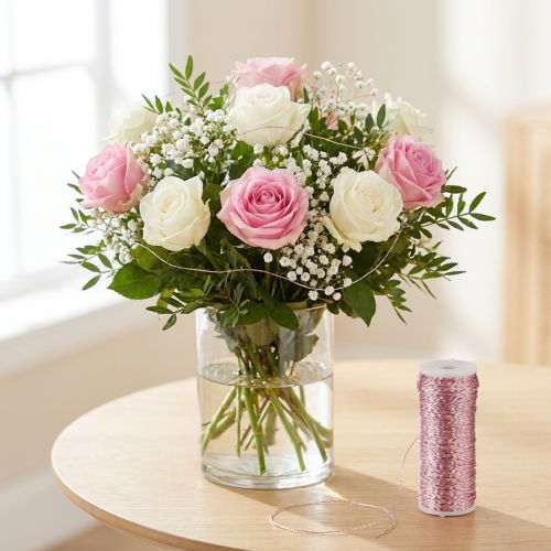 Bouillontråd, rosa, Ø0,30 mm, 100 g/140 m - hobbytråd, kreativ tråd, koppartråd för dekoration | Floristik24.se