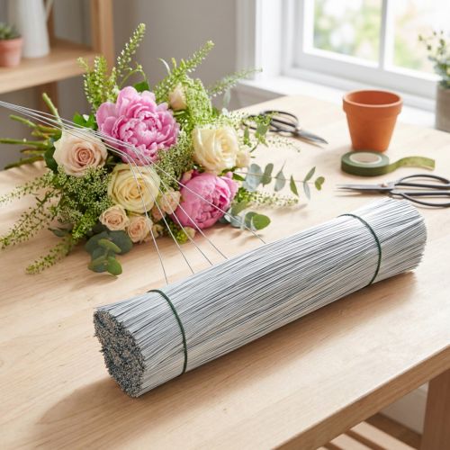 Artikel Stifttråd, silvertråd galvaniserad Ø0,4mm L180mm 1kg