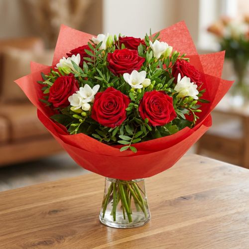 Manschettpapper Blomma Silke Mjukpapper Röd 37,5cm 100m | Floristik24.se