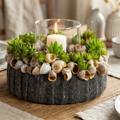 Filtband mörkgrå 15cm 5m | Floristik24.se