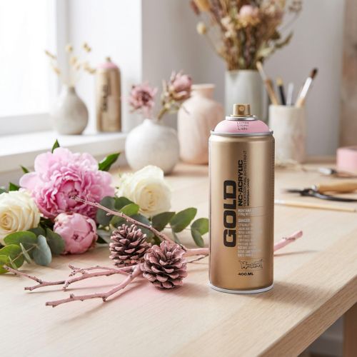 Artikel Färg sprayfärg rosa litchi sprayfärg Montana Gold 400ml