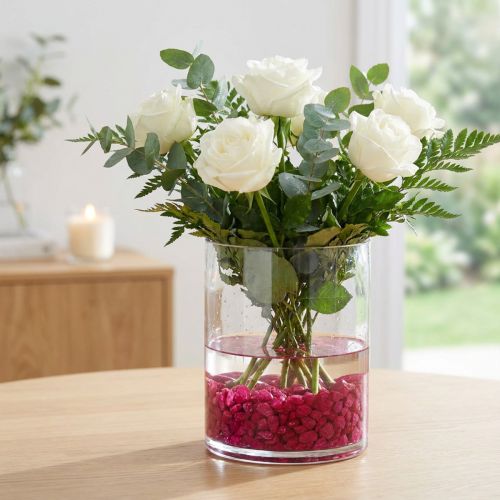 Dekorationsstenar 9mm - 13mm fuchsia 2kg | Floristik24.se