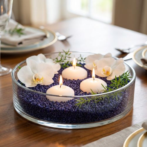 Dekorativa granulat violetta dekorativa stenar 2mm - 3mm 2kg | Floristik24.se