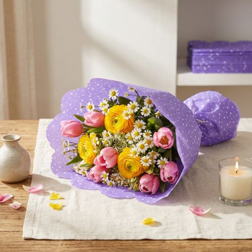 Rondella manschetter Ø38cm lila 50st | Floristik24.se