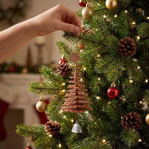 Julgran att hänga, juldekorationer, juldekorationer koppar H12cm 29cm | Floristik24.se