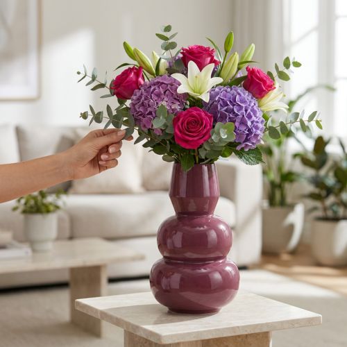 Modern designvas för elegant rumsdekoration och möblering, 29 cm | Floristik24.se