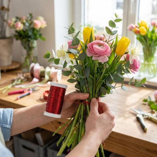 Dekorativ tråd för kreativa blomsterprojekt | Floristik24.se