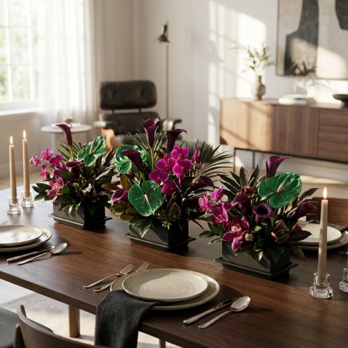 Artikel OASIS® Svart Bord Deco Mini Blommigt Foam Svart 4 st