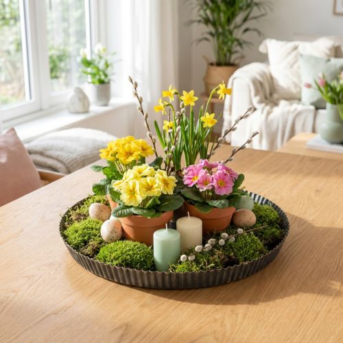 Dekorationsplatta zinkplatta metallplatta antracitguld Ø28cm | Floristik24.se