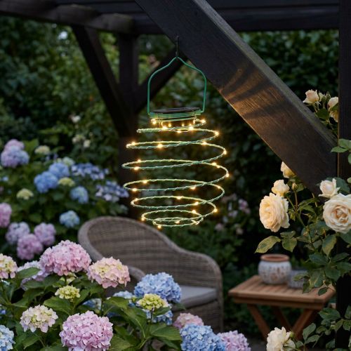 Solträdgård ljusgrön 22cm med 25LEDs varmvit | Floristik24.se