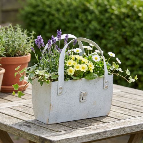 Metallpåse, modern och mysig atmosfär för inomhus- och utomhusbruk, 28 cm | Floristik24.se