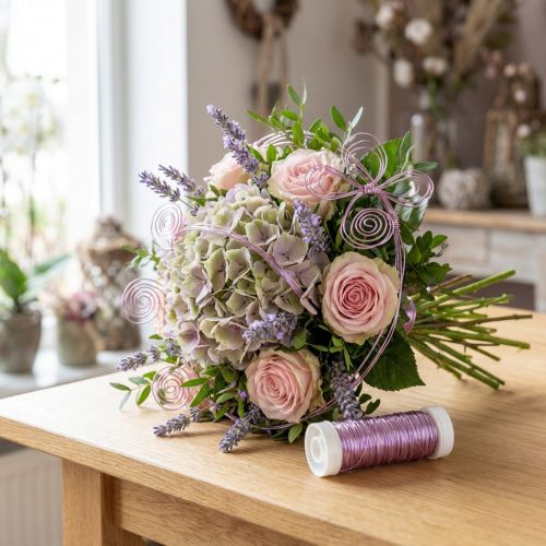 Deco tråd Ø0,30mm 30g/50m lavendel | Floristik24.se