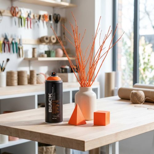 Sprayfärg fluorescerande orange neon graffiti 400ml | Floristik24.se