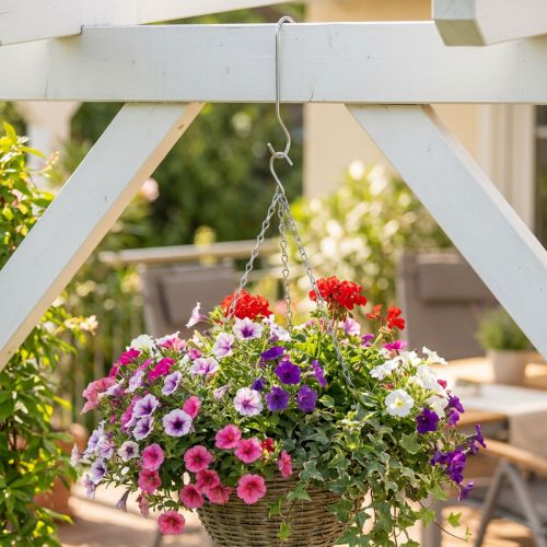 Metallkrok, dubbelkrok silver L L35cm 5st | Floristik24.se