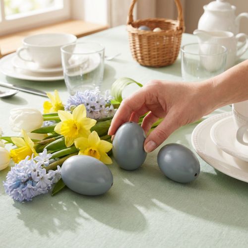 Artikel Gåsägg Grå Blåsta Ägg Påskdekoration 10-pack