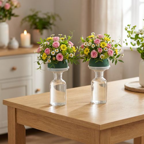 Artikel Oasis Ecobase urndekoration blommigt skum minnesflorist Ø6,5cm 6 st