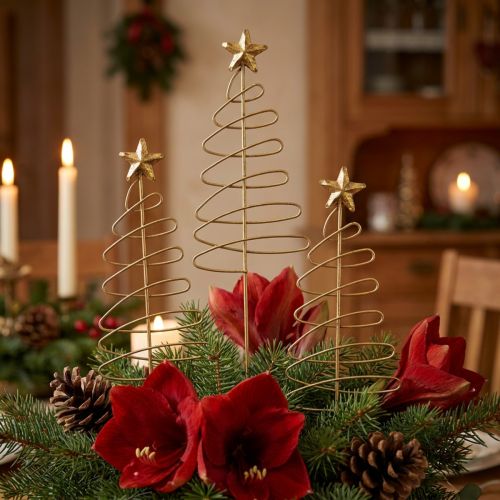 Julplugg gran blomplugg metall 30cm 6 st | Floristik24.se