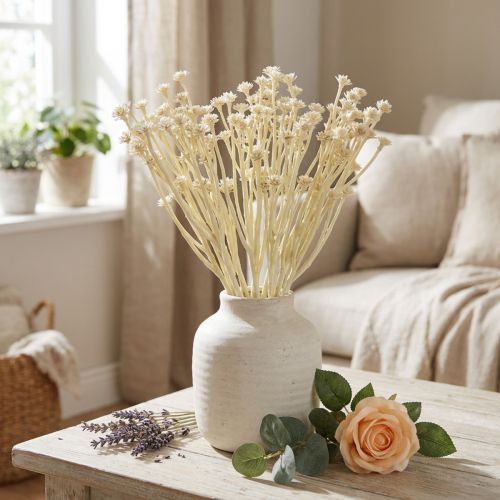 Artikel Konstgjord curryört vit beige L28cm 12 st 1 knippe