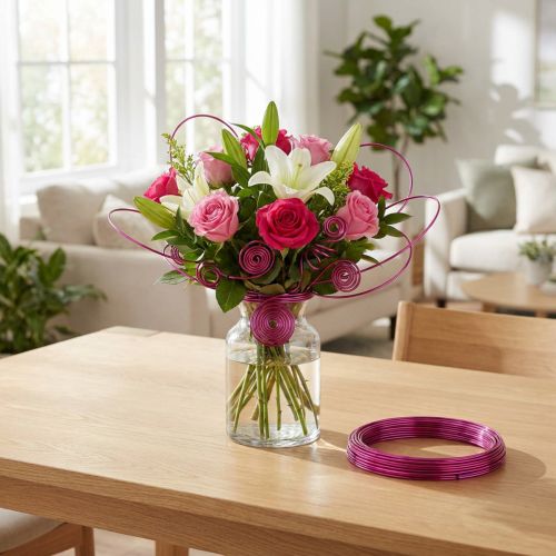Dekorativ aluminiumtråd för blomsterdekorationer och kreativa hantverksidéer | Floristik24.se