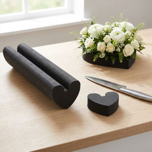 Artikel Oasis Black Ideal Floral Foam Heart Black 12x55cm