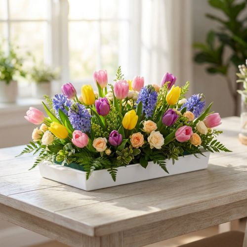 OASIS® Vit smörgåsbricka för blomsterdekorationer och dekoration 23x11x2,5 cm 25-delars set | Floristik24.se