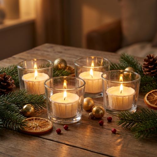 Artikel Värmeljus i pappersfodral för festliga tillfällen och stämningsfulla stunder Light One 4cm 50st