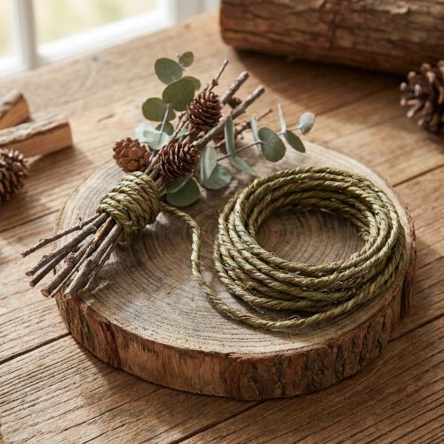 Wire Rustic Gröna smycken wire craft wire rustik 3-5mm 3m | Floristik24.se