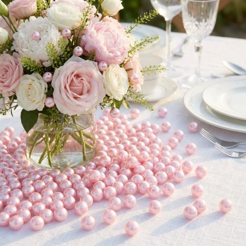 Dekorpärlor Ø10mm rosa 115 st | Floristik24.se