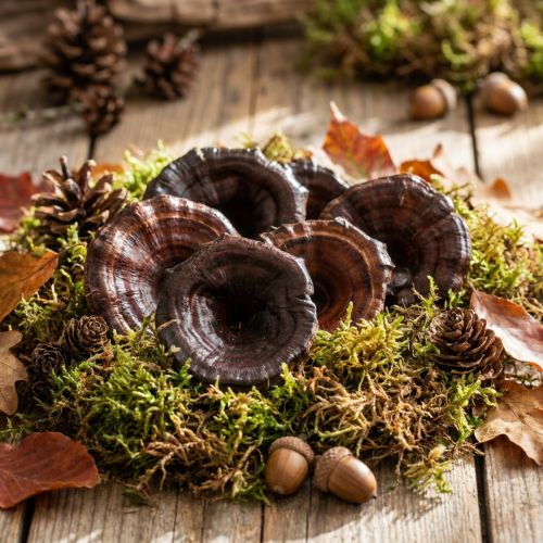 Kalix Svamp Naturlackad Torrsvamp Dekoration Stor 50 st | Floristik24.se