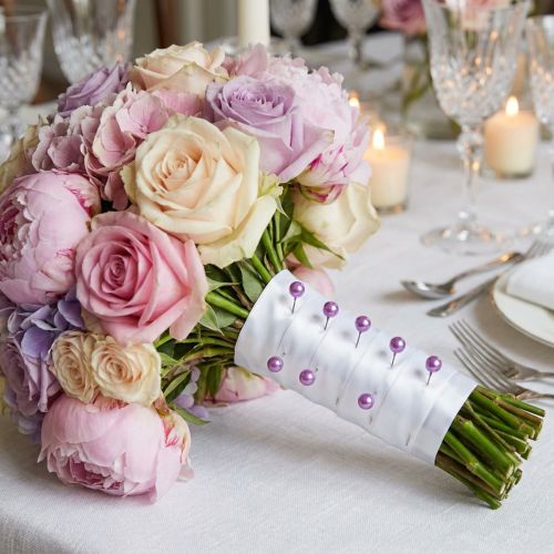 Pärlstift lila Ø10mm 60mm | Floristik24.se