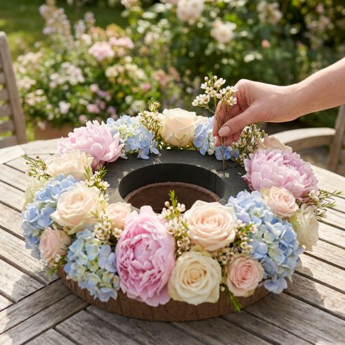 Blommig skumring med bas OASIS® Renewal® Blommigt skum Biolit® 38 cm 2 st | Floristik24.se