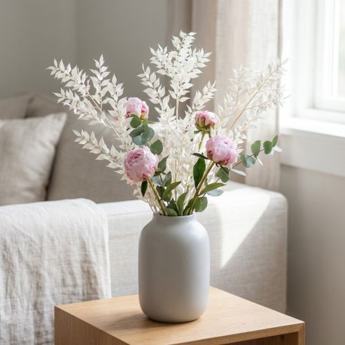 Ruscusgrenar dekorativa grenar torkade blommor blekta 10 st | Floristik24.se