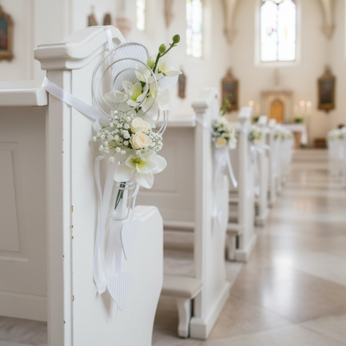 Artikel Bänkhängare med rör och hjärta, 18 cm, 6 stycken