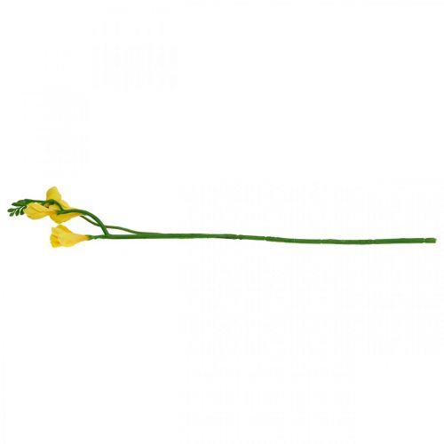 Floristik24 Freesia, konstgjorda blommor, fresia i gäng gul L64cm 6st