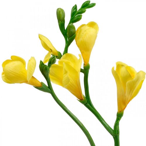 Artikel Freesia, konstgjorda blommor, fresia i gäng gul L64cm 6st