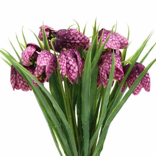 Rutbrädeblommor Fritillaria konstlila 29cm 6 st