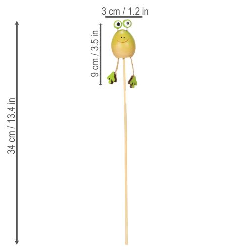 Artikel Grodträdgårdsstöttor för att dekorera krukor på våren eller sommaren, 34 cm, 6 stycken