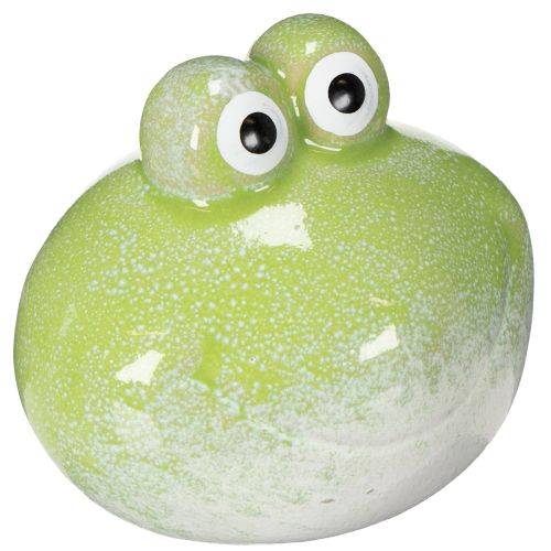 Dekorativ grodfigur i keramik för vardagsrumsinredning och skrivbordsdekoration, 10 cm, 4 stycken